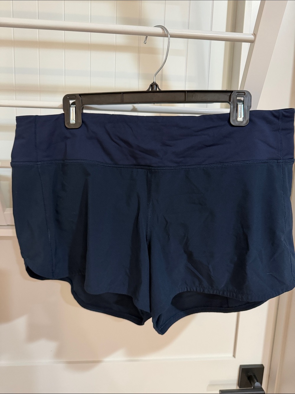 lululemon athletica Navy Run Shorts- speed shorts